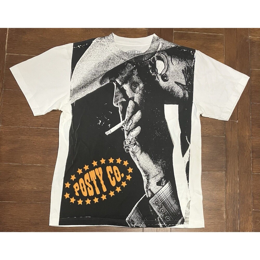 2025 Post Malone Big Butt Stadium Tour Shirt AOP Size M Posty Co NWOT